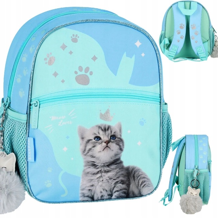 BATOH PŘEDŠKOLNÍ VÝLETNÍ BATOH KOČIČKA PRO DÍVKU
