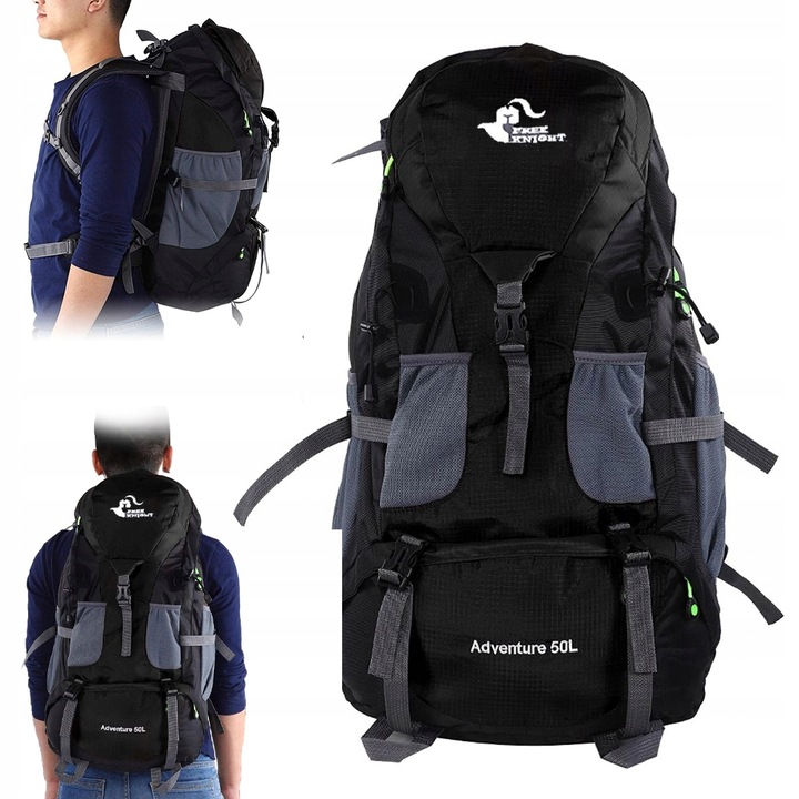 BATOH VELKÝ 50L TREKINGOVÝ HORSKÝ CESTOVNÍ VODĚODOLNÝ