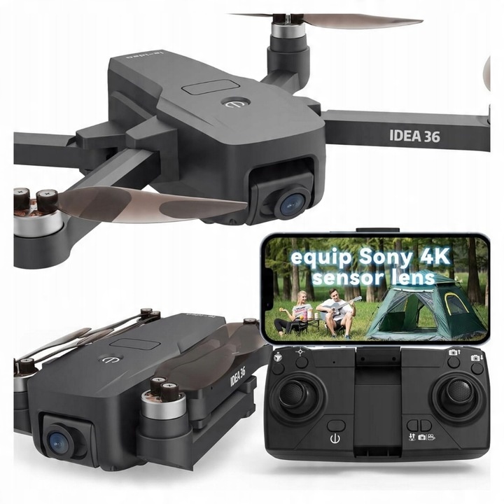 Bezkartáčový dron Motor 36 Dron 4K s GPS 5G WiFi Lehký <249g Režim Follow SLEVA