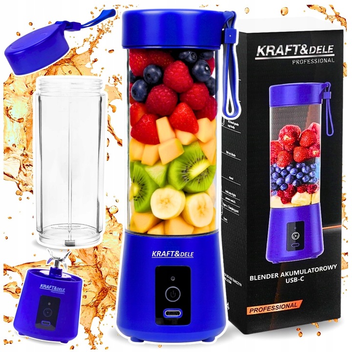 BLENDER PRZENOŚNY DO SMOOTHIE BEZPRZEWODOWY MINI LAHEV NA DŽUSY USB VÝKONNÝ