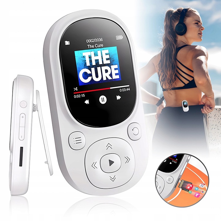 Bluetooth MP3 Walkman MP4 vyhrazený hudební přehrávač nahrávání FM rádio 64GB