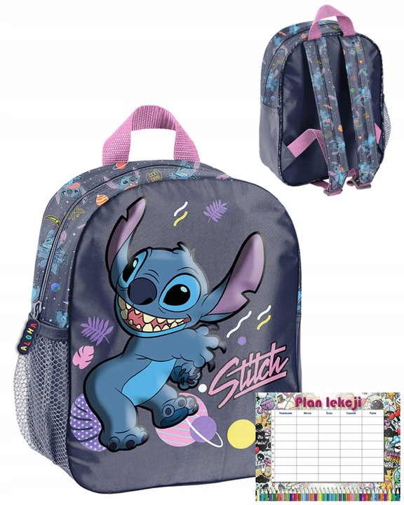 Batoh do školky Disney malý se Stitchem Stitch fialový