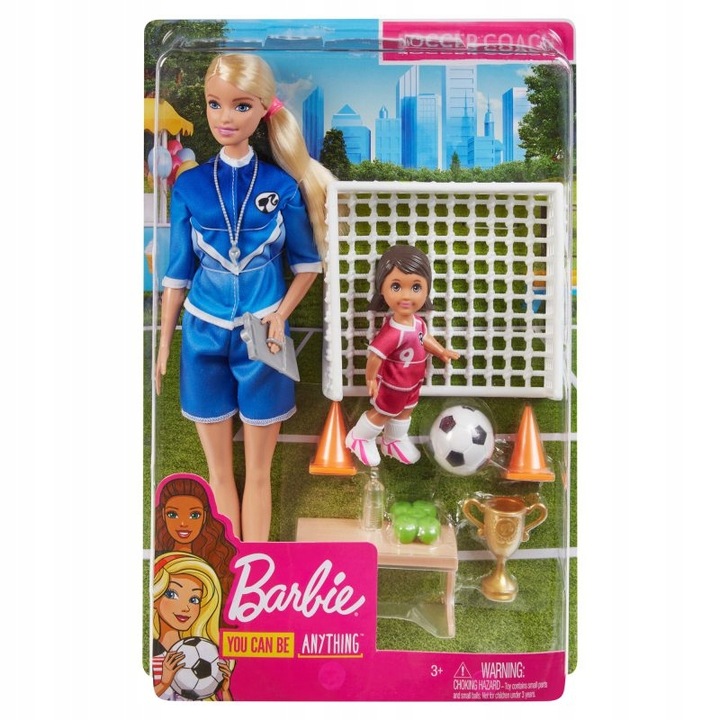 BARBIE SADA FOTBALOVÉHO TRENÉRA GLM47