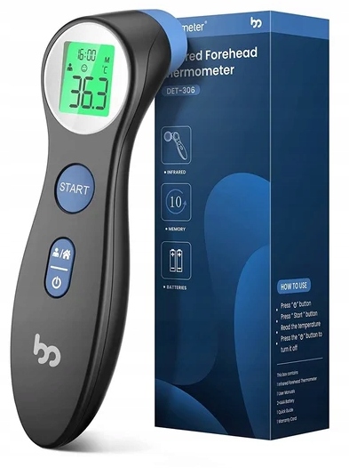 BEZKONTAKTNÍ TEPLOMĚR DIGITÁLNÍ FEMOMETER DET-306 LCD NA BATERIE