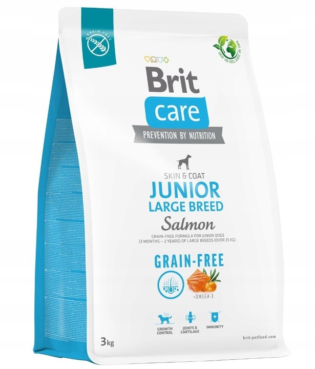 BRIT Care Grain-free Junior Large Breed krmivo pro štěňata s lososem 3 kg