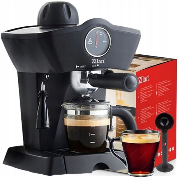 Černý Pákový tlakový kávovar Zilan ZLN2854