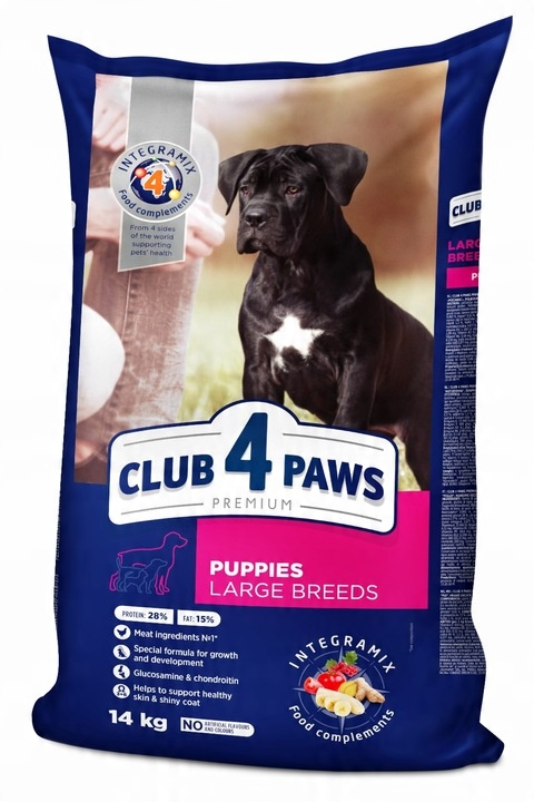 CLUB 4 PAWS Premium pro štěňata velkých plemen 14 kg