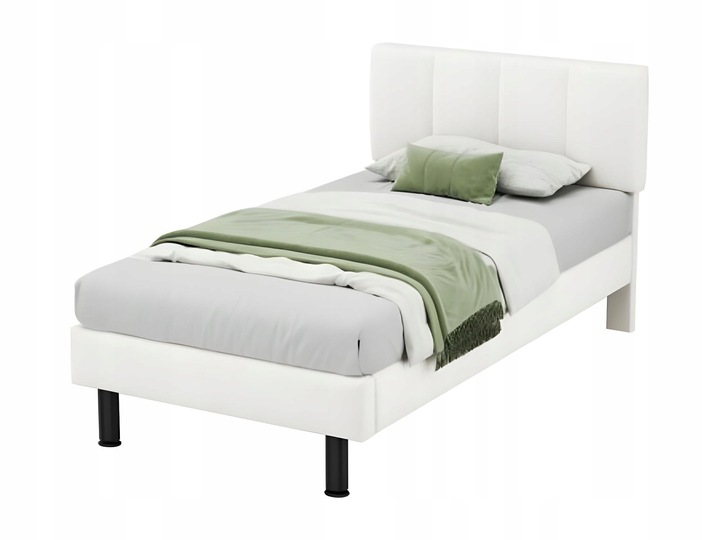 ČALOUNĚNÁ JEDNOLŮŽKOVÁ POSTEL 90X200 CM RÁM MODERNÍ LOŽNICE SHERPA