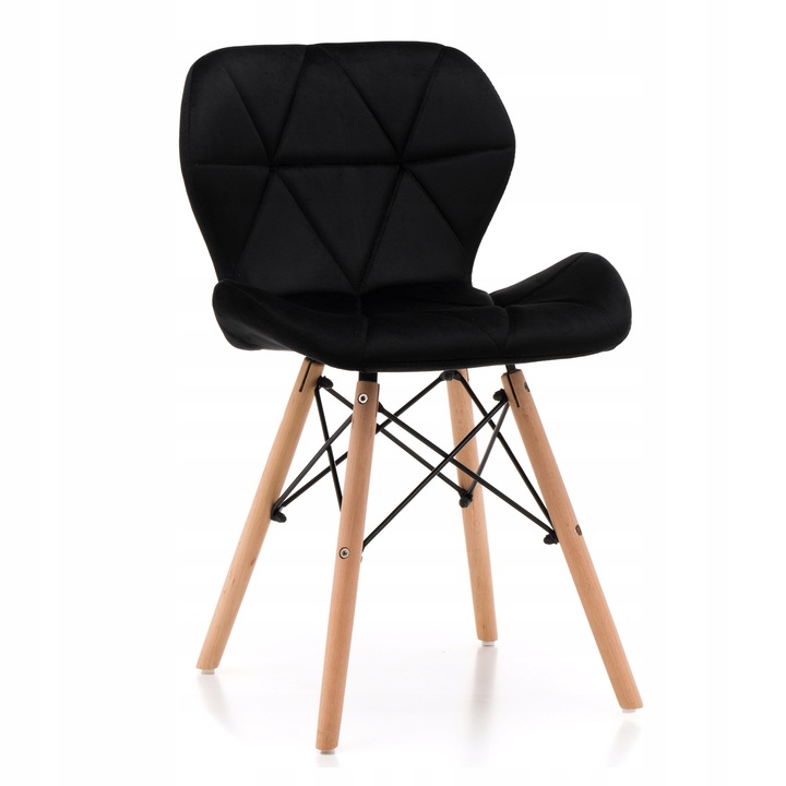 ČALOUNĚNÁ ŽIDLE SKANDINÁVSKÁ VELUROVÁ PROŠÍVANÁ DO OBÝVÁKU JÍDELNY DURO VÝPRODEJ