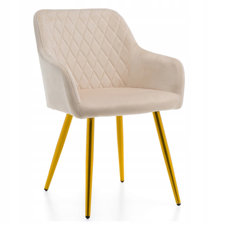 ČALOUNĚNÁ ŽIDLE TODI VELUROVÁ PROŠÍVANÁ DO OBÝVACÍHO POKOJE JÍDELNY GLAMOUR