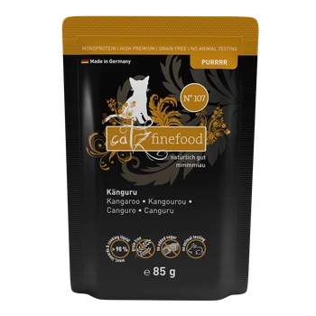 Catz finefood Purrrr No. 107 klokan 85g mokré krmivo pro kočky bez kuřecího masa