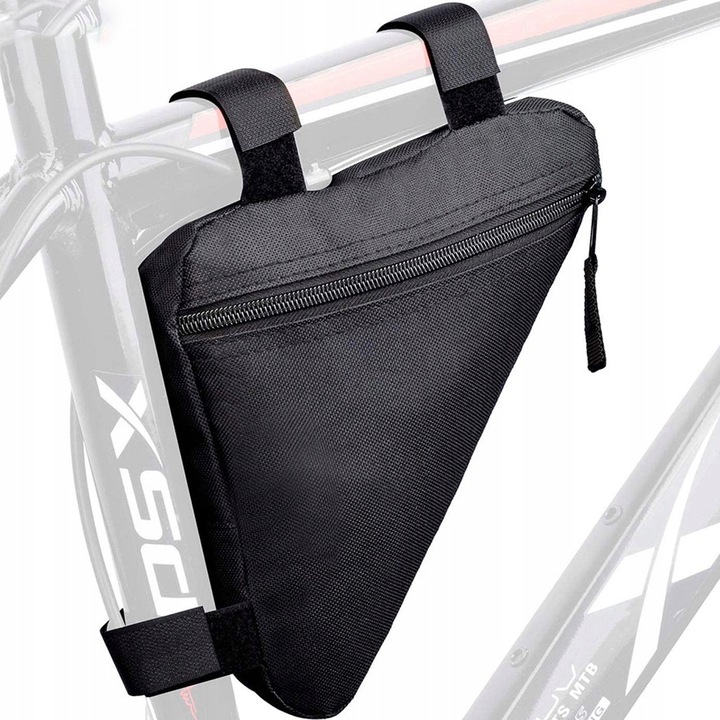 CYKLISTICKÁ BRAŠNA POD RÁM SÁČKU TAŠKA NA KOLO ČERNÁ PROSTORNÁ VODĚODOLNÁ