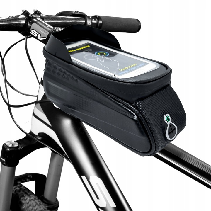 CYKLISTICKÁ TAŠKA NA TELEFON S DOTYKOVÝM POUZDREM POUZDRO DRŽÁK BRAŠNA VODĚODOLNÝ