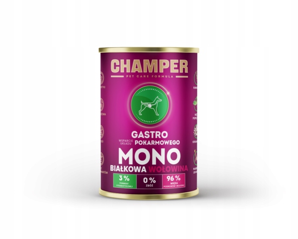 CHAMPER - GASTRO - Wołowina - 400g - Morka Karma dla Psa