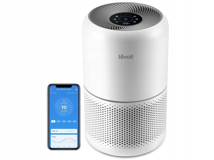 ČISTIČKA VZDUCHU LEVOIT CORE 300S HEPA 13 SMART VORTEXAIR TICHÁ AKCE