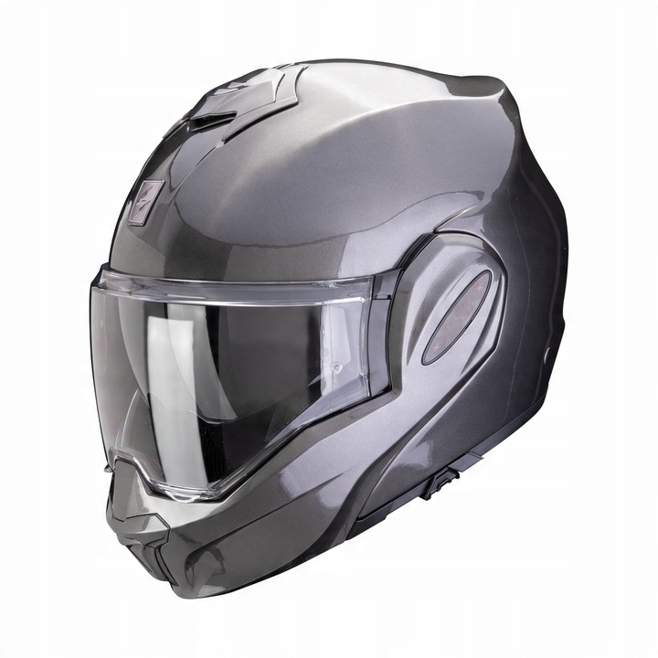 Čelistní přilba SCORPION EXO-TECH PRO Evo Grey r. S + Tmavý hledáček + Pinloc