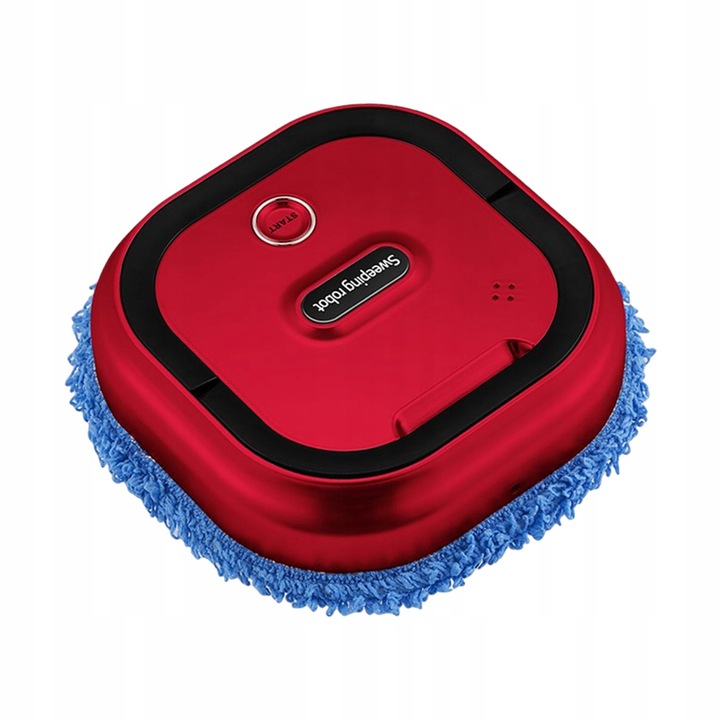 CHYTRÝ ROBOT MOP NA VLHKÉ A VYTÍRÁNÍ 2 V 1 AUTOMAT PRO TVRDÉ PODLAHY ČERVENÉ