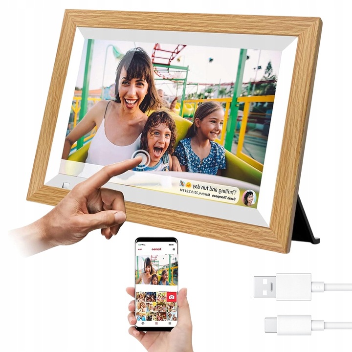 CYFROWA RAMKA NA ZDJĘCIA 10.1PALCOVÝ DOTYKOVÝ DISPLEJ IPS 1280x800 WIFI 32GB