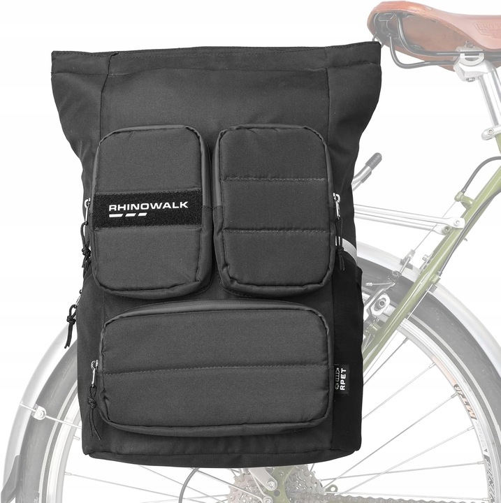 CYKLISTICKÁ TAŠKA NA NOSIČ BATOH NA NOTEBOOK 25L TURISTICKÁ RHINOWALK