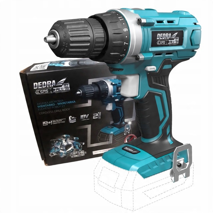 DEDRA DED7040 AKU VRTAČKA DEDRA SAS+ALL 35Nm 18V aku vrtačky