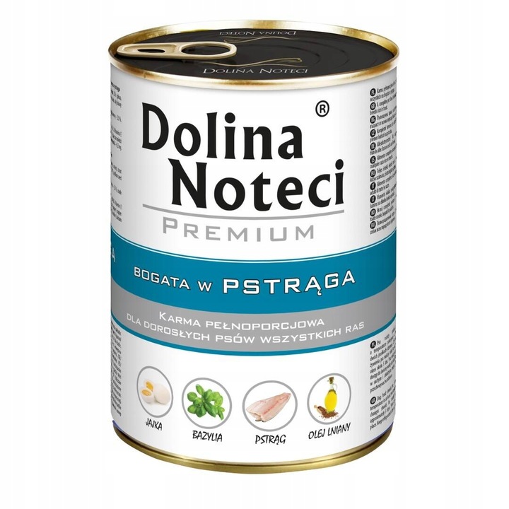 Dolina Noteci PREMIUM KRMIVO PRO PSA S PSTRUHEM 400 g SLEVA
