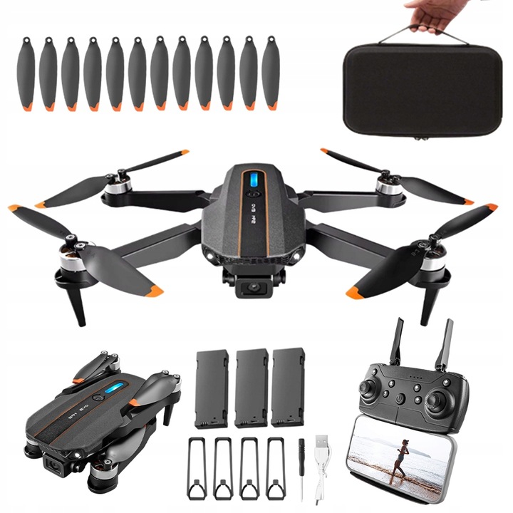 Dron CHUBORY A77, dosah 100 m, baterie 1800 mAh