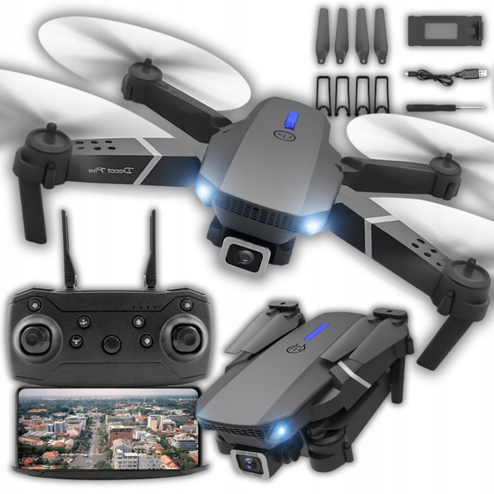 Dron SADJBF365SD e88 max 200 m 1800 mAh