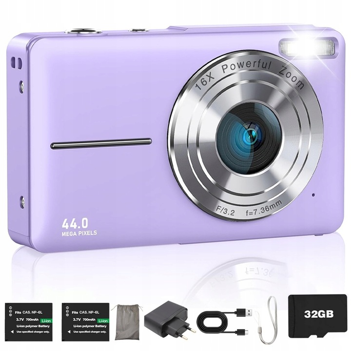 Digitální fotoaparát Bedee Digital Cameras fialový