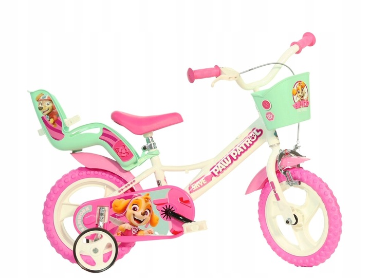 Dino Bikes Dívčí kolo 12" s příslušenstvím PAW PATROL SLEVA