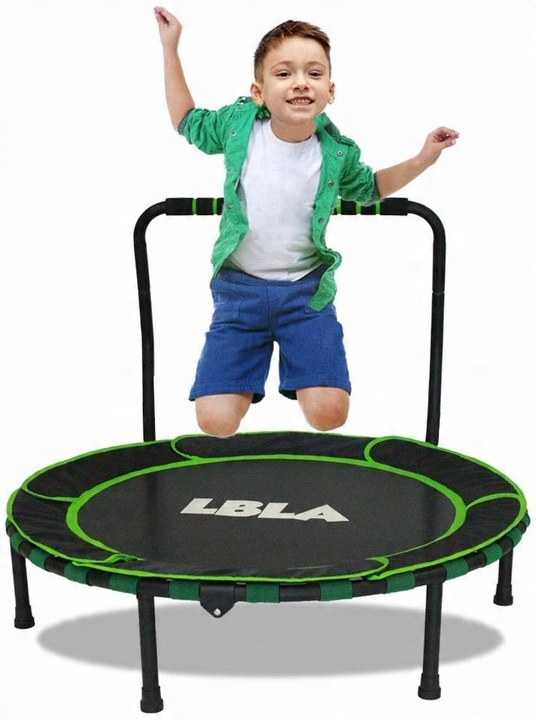 DOMÁCÍ TRAMPOLÍNA 92 CM PRO DĚTI S ZÁBRADLÍM PRO DĚTI LBLA