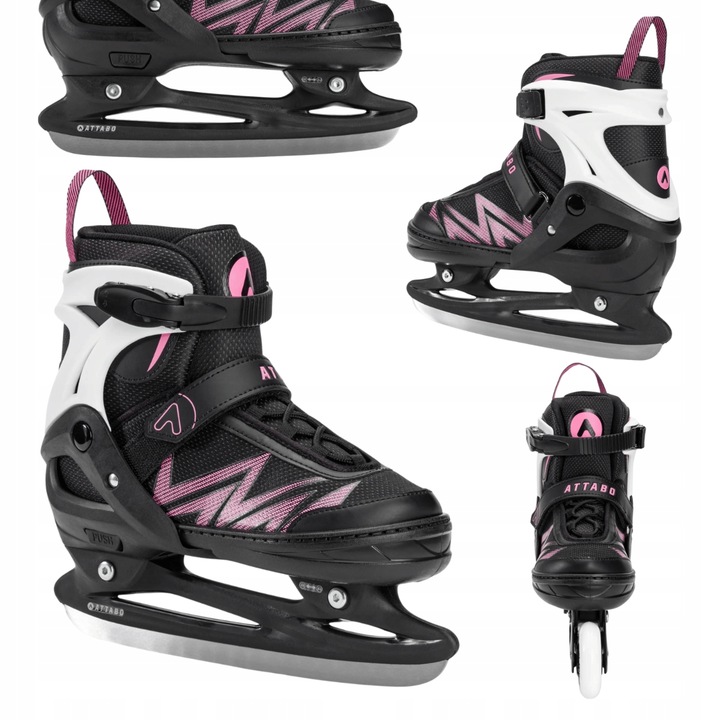 Dětské Brusle 2v1 ATTABO 2 v 1 Kylo 82A růžové S ABEC-7 VERSATILE