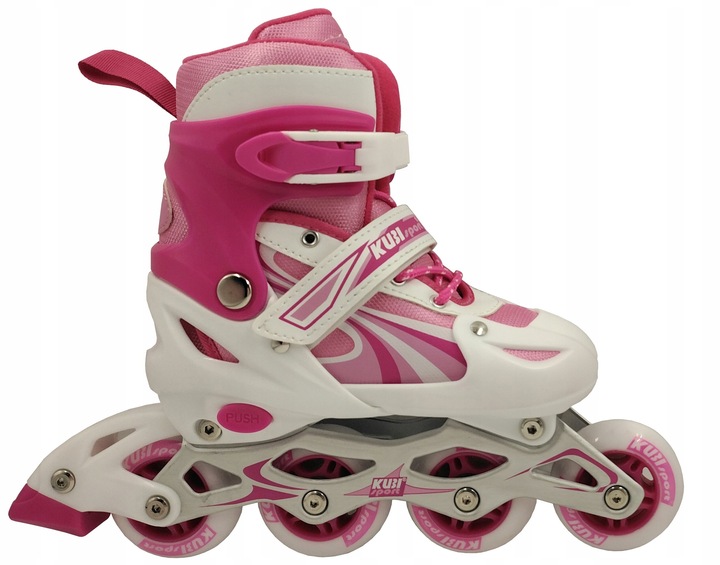 Dětské inline brusle roztahovací CS310K růžové