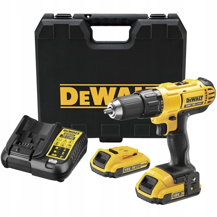 DeWALT DCD771D2-QW 18V akumulátorový Aku Šroubovák v pouzdře TSTAK, 2x akumulátor