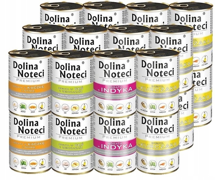 Dolina Noteci PREMIUM Vlhké krmivo mix chutí 24x400g