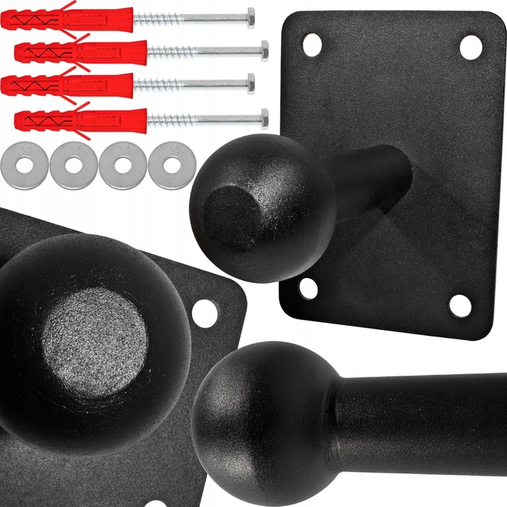 DRŽÁK NA KOLO PRO PLATFORMY NA KOLO, ZÁVĚSNÝ NA ZEĎ, FRÉZOVANÁ KOULE