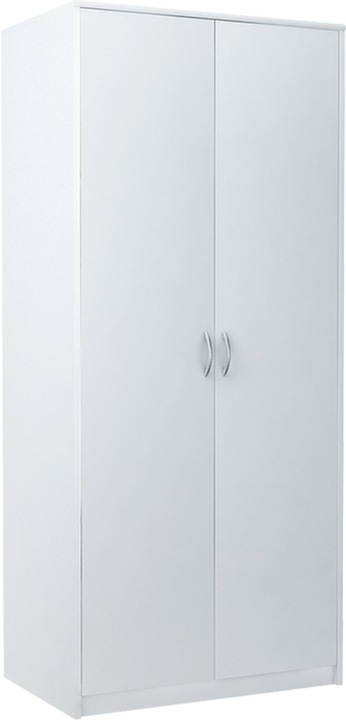 Dvoudveřová šatní skříň VILIA - šířka 85 cm, bílá