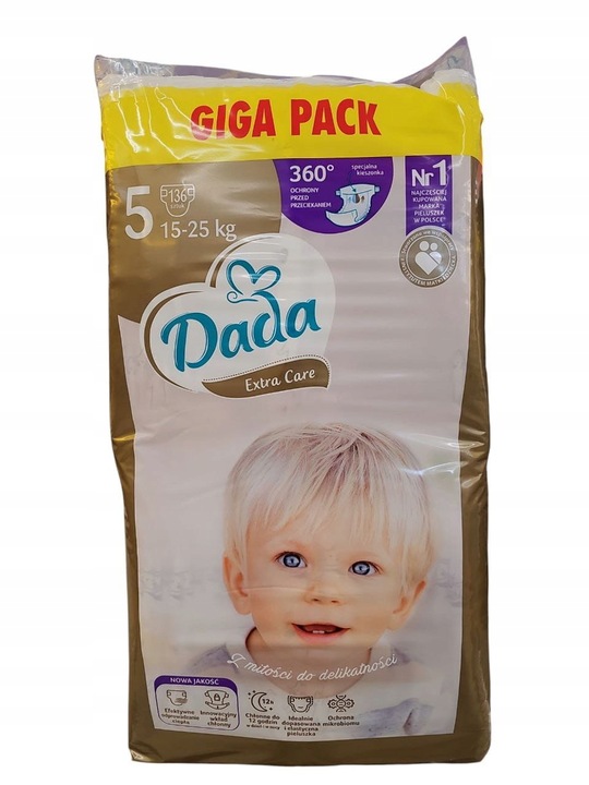 Dada Extra Care velikost 5 ks Plenky BALENIE