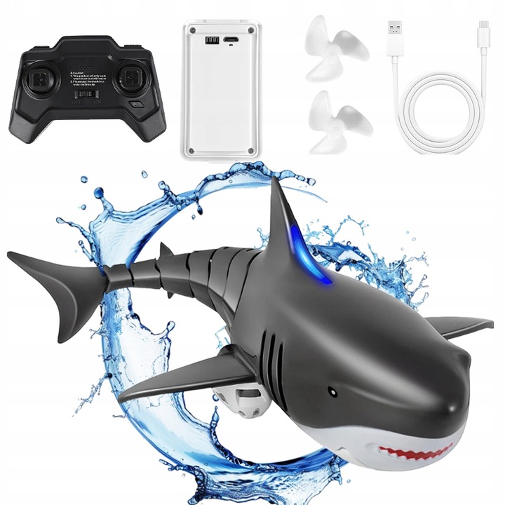 Dálkově ovládaný žralok plovoucí ryba do vany bazénu shark + dálkové ovládání