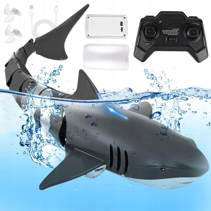 DÁLKOVĚ OVLÁDANÝ ŽRALOK RC VELKÁ RYBA DO VANY WHALE SHARK + DÁLKOVÉ OVLÁDÁNÍ