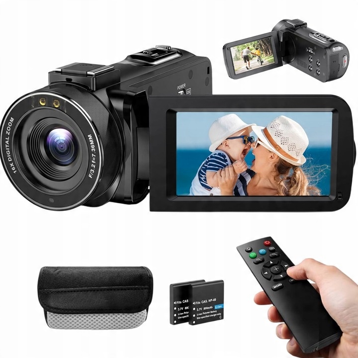 DIGITÁLNÍ KAMERA 1080P 36MP S FUNKCÍ NAHRÁVÁNÍ A DISPLEJEM IPS 3,0 PALCE