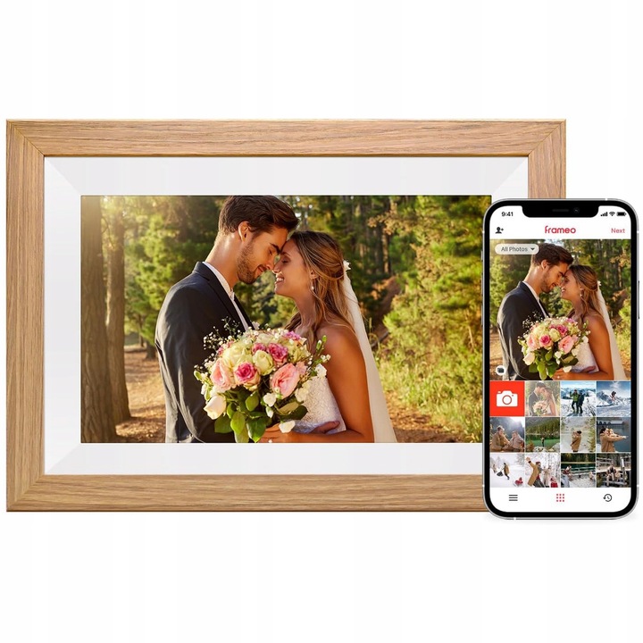 DIGITÁLNÍ RÁMEČEK NA FOTOGRAFIE 10.1" WIFI S VYUŽITÍM DOTYKOVÉHO DISPLEJE 32 GB