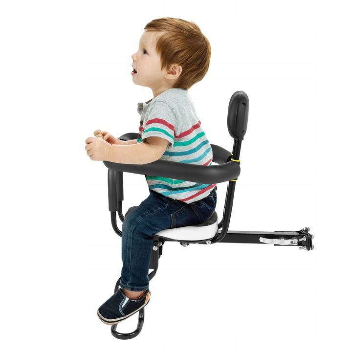 Dětská bezpečnostní sedačka, dvoubodové pevné sedadlo na kolo, přední sedadlo - 40 kg AKCE
