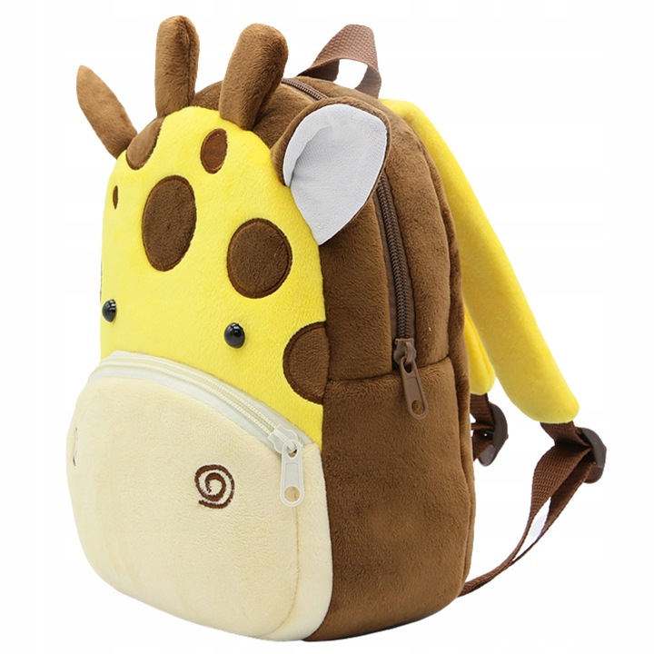 Dětský plyšový Batoh pro předškoláka, žlutá žirafa, plyš