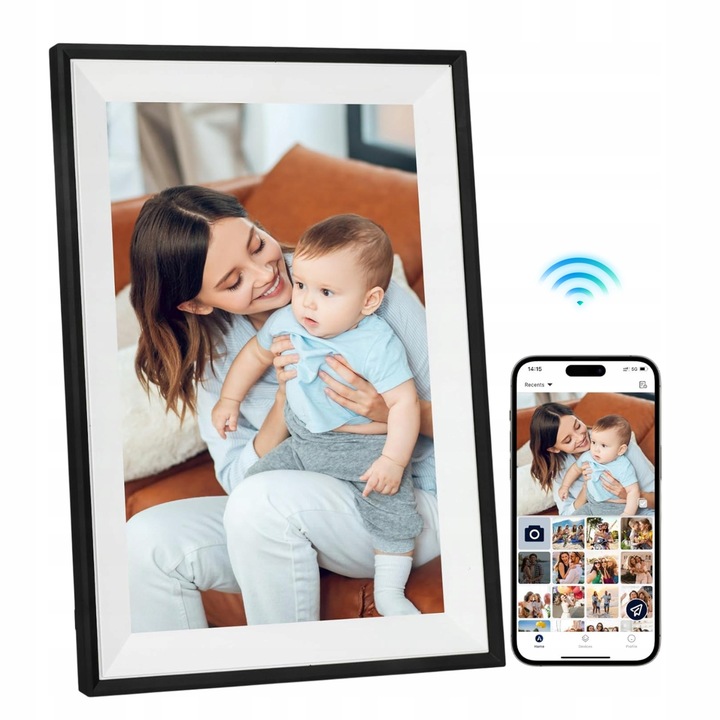 DIGITÁLNÍ RÁMEČEK 10 PALCŮ S DOTYKOVÝM IPS DISPLEJEM A FUNKCÍ SDÍLENÍ FOTOGRAFIÍ