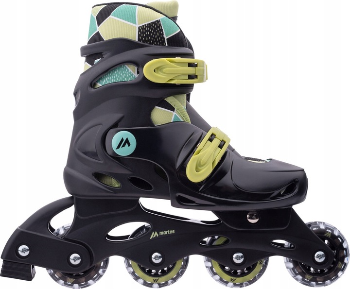 DĚTSKÉ BRUSLE 2V1 KOLEČKOVÉ BRUSLE NASTAVITELNÉ MARTES DIRION JRB KOLEČKA 64 mm