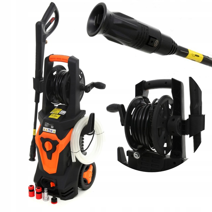 ELEKTRICKÁ VYSOKOTLAKÁ MYČKA 230V/50Hz 2800W 280 BAR PŘÍSLUŠENSTVÍ KRAFT