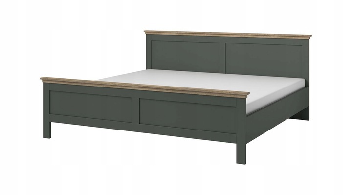 Evora S Postel 160/200 cm Zelená / Dub Lefkas SLEVA