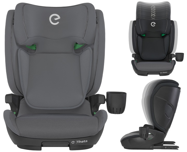 ESPIRO Autosedačka 15-36 kg 100-150 cm ISOFIX THETA 117 grafitová