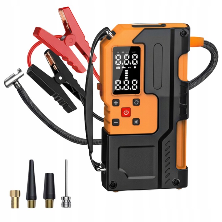 Elektrická pumpa se startérem a powerbankou Wobell 1309 10000 mAh