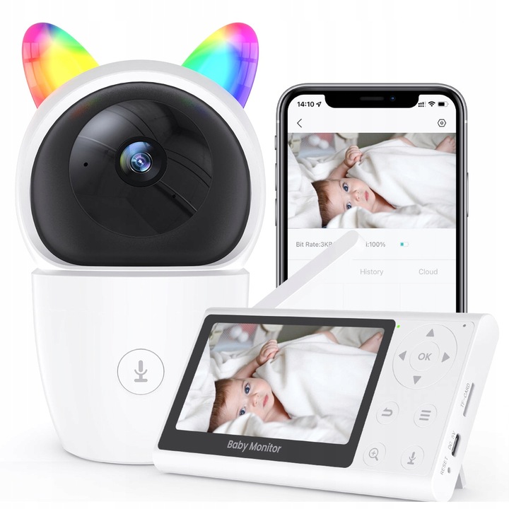 ELEKTRONICKÁ CHŮVIČKA ČEVIEW BM2 PRO KAMERA S NOČNÍM VIDĚNÍM MONITOR SADA